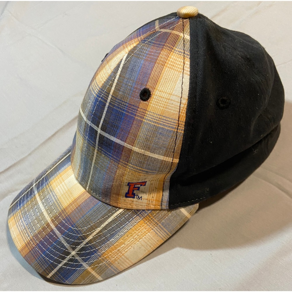 Florida Gators Capsmith Plaid Black Stretch Fit Hat Men's Size S/M Baseball Cap